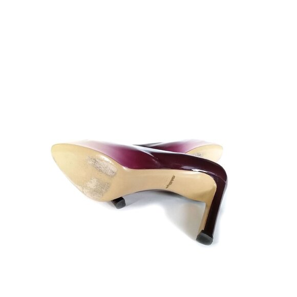 Salvatore Ferragamo Size 7 'LEO' Pumps Sz 7 Ombre Gradient Patent Leather - Picture 6 of 9